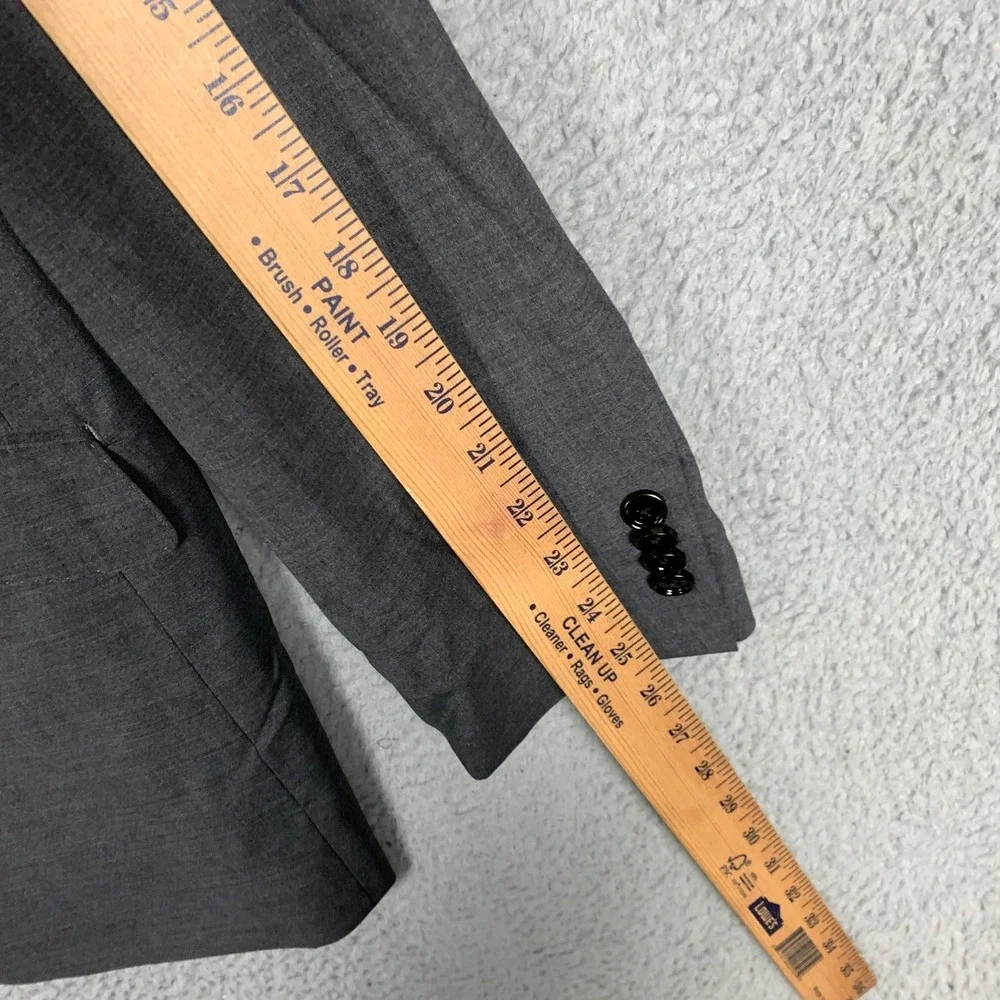 Indochino Blazer Mens Custom 42R Gray‎ Stretch Wool Blend Newbury 56 Suit Jacket